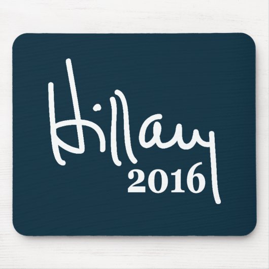 Hillary 2016 Signature Mousepad Muismat (Voorkant)