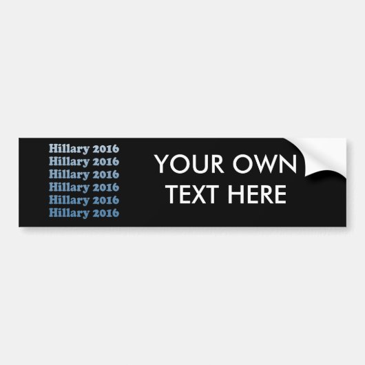 HILLARY 2016 STEP AND REPEAT.png Bumpersticker (Voorkant)