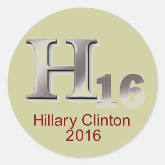 Hillary 2016 Sticker (Voorkant)