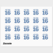 HILLARY 2016 UNIFORM DISTRESSED -.png Ronde Sticker (Vel)