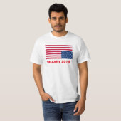 HILLARY 2016 UPSIDE DOWN FLAG T-SHIRT (Voorkant volledig)