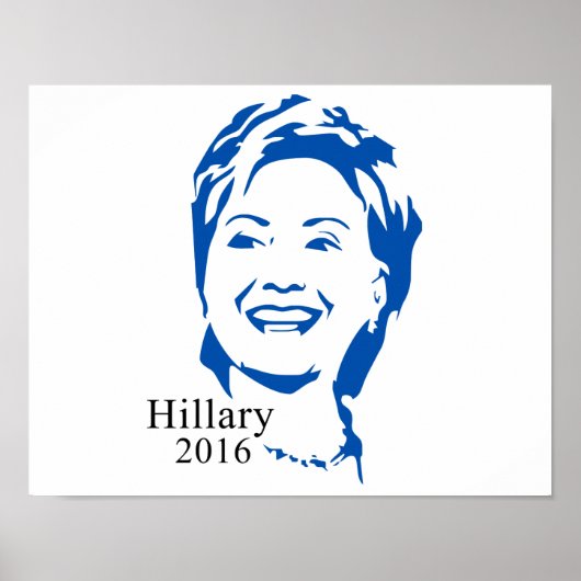 Hillary 2016 Vote Hillary Clinton for President Poster (Voorkant)