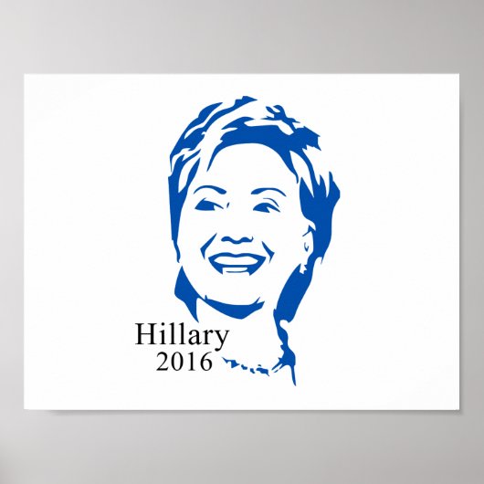 Hillary 2016 Vote Hillary Clinton for President Poster (Voorkant)