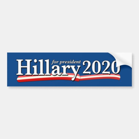 Hillary 2020-bumpersticker bumpersticker (Voorkant)
