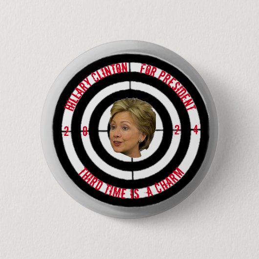 Hillary 2024 ronde button 5,7 cm (Voorkant)