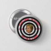 Hillary 2024 ronde button 5,7 cm (Voorkant /achterkant)