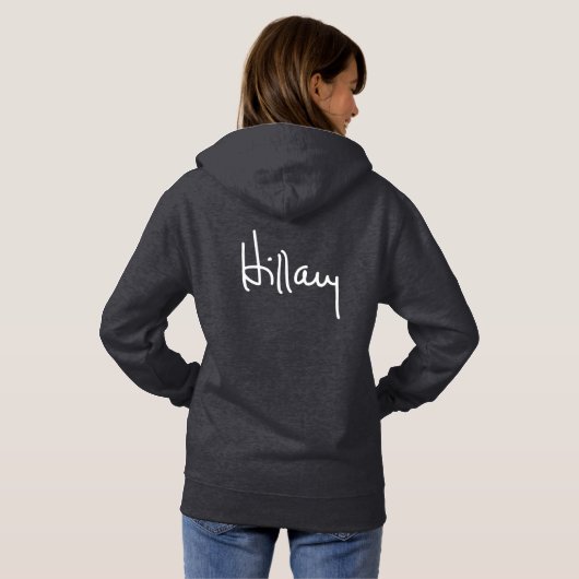 HILLARY AUTOGRAPH HOODIE (Achterkant volledig)