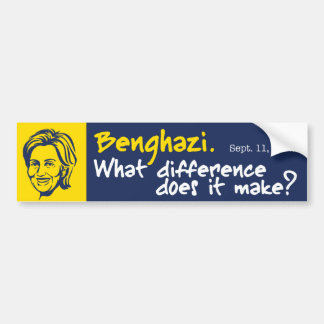 Hillary/Benghazi 1 Bumpersticker