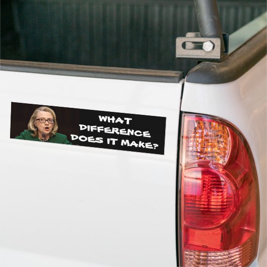 HILLARY BENGHAZI BUMPERSTICKER (Op Truck)