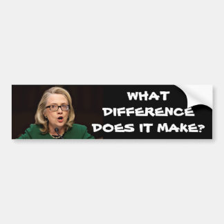 HILLARY BENGHAZI BUMPERSTICKER