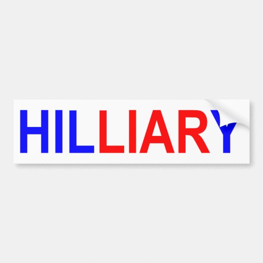 Hillary bumpersticker (Voorkant)