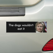 Hillary Bumpersticker (Op auto)