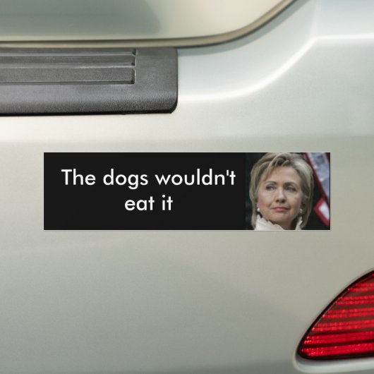 Hillary Bumpersticker (Op auto)