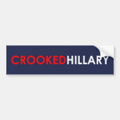 Hillary Bumpersticker (blauw) (Voorkant)
