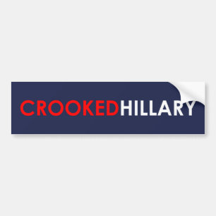 Hillary Bumpersticker (blauw)