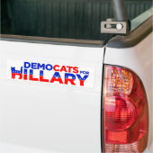 Hillary Bumpersticker uit 2016 "Democats for Hilla (Op Truck)