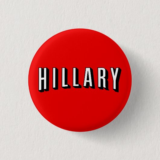 Hillary Button: Clinton voor President 2016 Ronde Button 3,2 Cm (Voorkant)