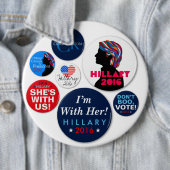 Hillary Campaign Super Button 2016 (In situ)