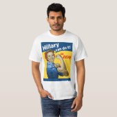 Hillary Can do it 2016 T-shirt (Voorkant volledig)