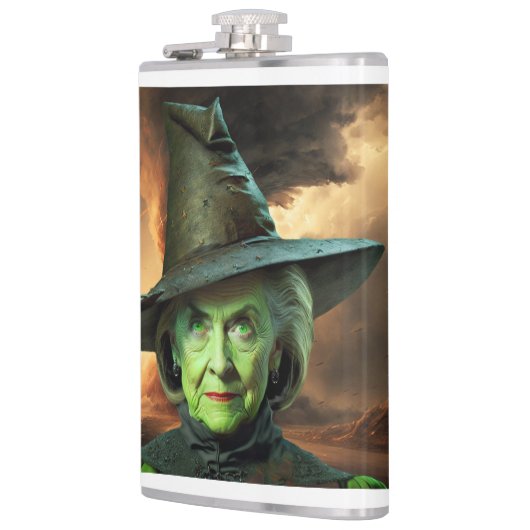 Hillary Cinton Wyed Witch van de Verenigde Staten Heupfles (Links)