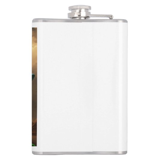 Hillary Cinton Wyed Witch van de Verenigde Staten Heupfles (Achterkant)