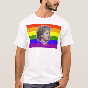 Hillary Clin 2016 LGBT Democraat Progressive T-shirt