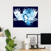 hillary clinton 08. hi-fi. v1. poster (Thuiskantoor)