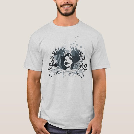 hillary clinton 08. hi-fi. v2. t-shirt (Voorkant)