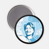 Hillary Clinton 08. Magneet (Voorkant / Achterkant)