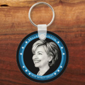 Hillary Clinton 08. pittoresk. Sleutelhanger (Voorkant)