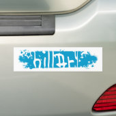 Hillary Clinton 08, uitgekrabd. Bumpersticker (Op auto)