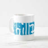 Hillary Clinton 08, uitgekrabd. Koffiemok (Voorkant links)