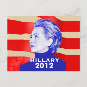 Hillary Clinton 2012 Briefkaart