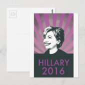 Hillary Clinton 2016 Briefkaart (Voorkant / Achterkant)