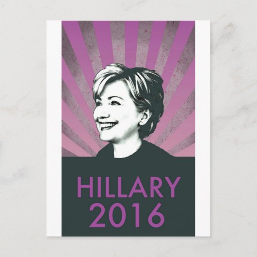 Hillary Clinton 2016 Briefkaart (Voorkant)