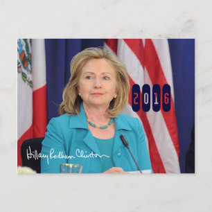 Hillary Clinton 2016 Briefkaart