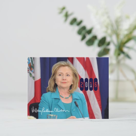Hillary Clinton 2016 Briefkaart (Staand voorkant)