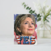 Hillary Clinton 2016 Briefkaart (Staand voorkant)