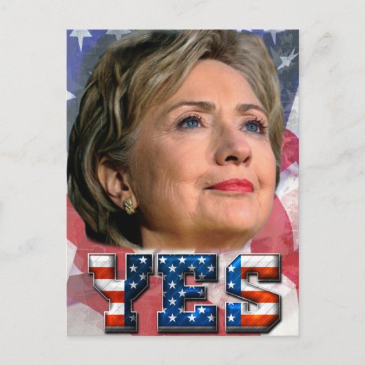 Hillary Clinton 2016 Briefkaart (Voorkant)