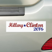 Hillary Clinton 2016 Bumpersticker (Op auto)