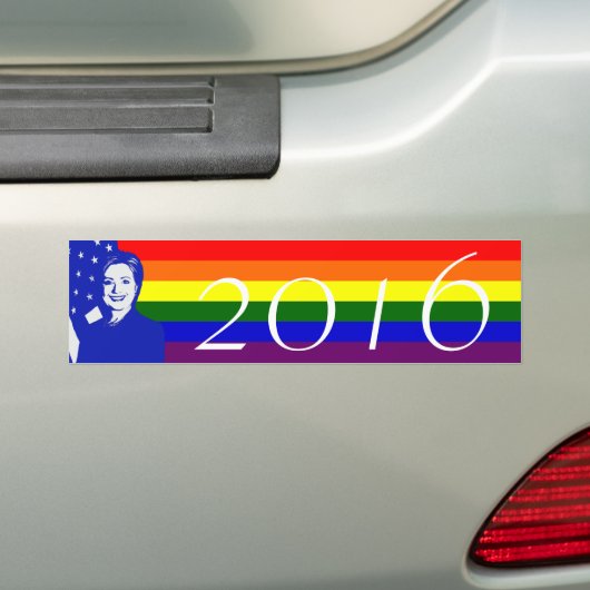 Hillary Clinton 2016 Bumpersticker (Op auto)
