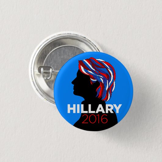Hillary Clinton 2016 Button (Voorkant /achterkant)