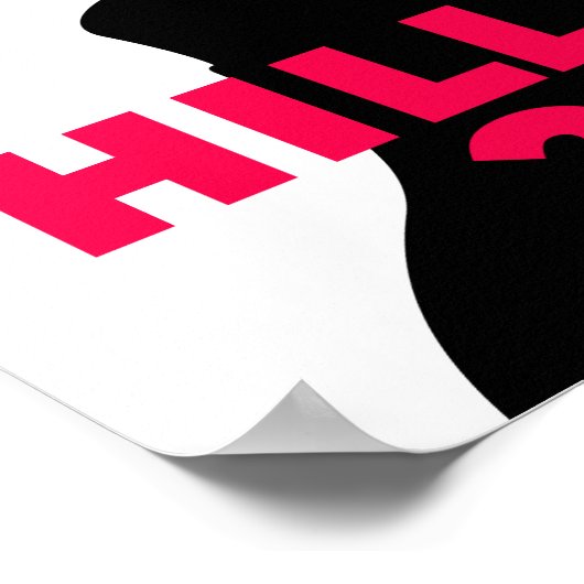 Hillary Clinton 2016 Campaign Retro Poster (klein) (Hoek)