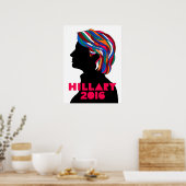 Hillary Clinton 2016 Campaign Retro Poster (M) (Keuken)