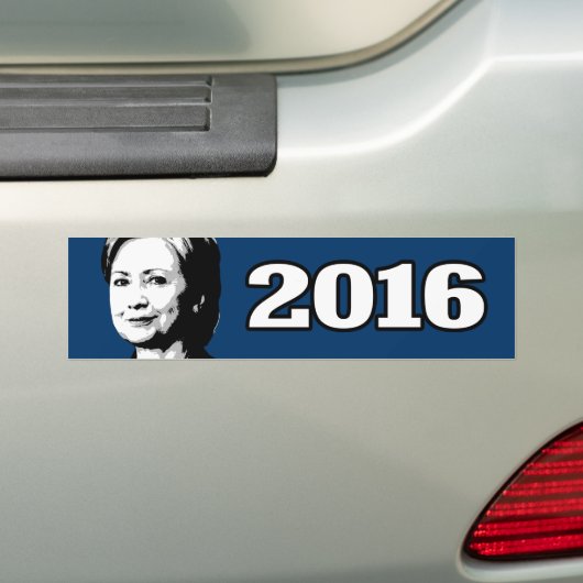 HILLARY CLINTON 2016 Candidate Bumpersticker (Op auto)