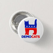 Hillary Clinton 2016: DEMOCATS-Button Ronde Button 3,2 Cm (Voorkant /achterkant)