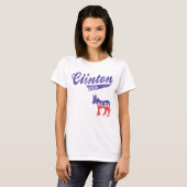 Hillary Clinton 2016 Democraten Sporty T-shirt (Voorkant volledig)