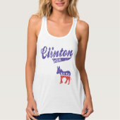 Hillary Clinton 2016 Democraten Sporty Tanktop (Voorkant)