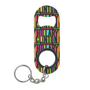 Hillary Clinton 2016 flesopener sleutelketen Mini Flessenopener