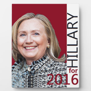 Hillary Clinton 2016 Fotoplaat